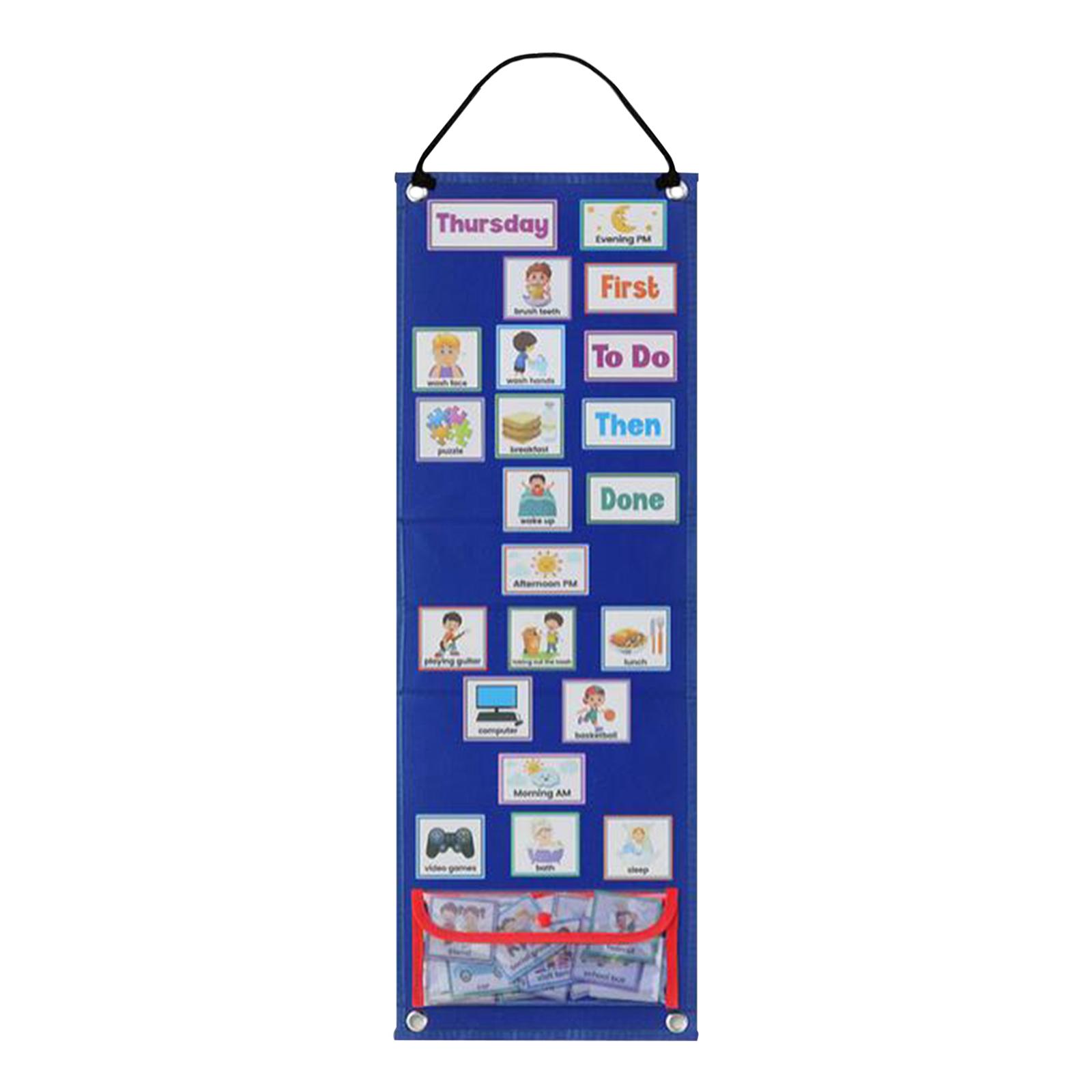 Kids Education Planner - Kids Visual Schedule Daily Routine Cards