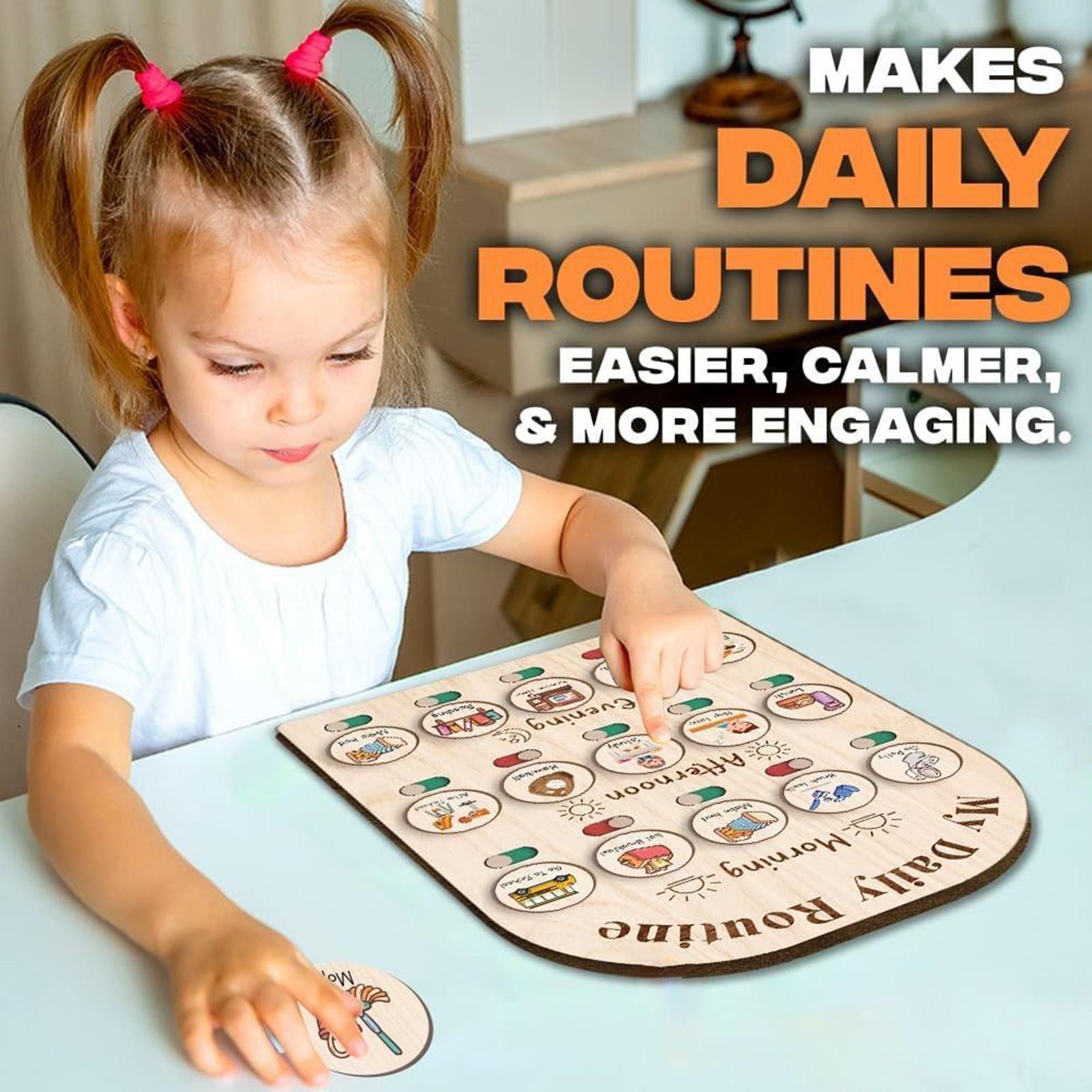 Kids Education Planner - Daily Schedule for Kids Morning Bedtime