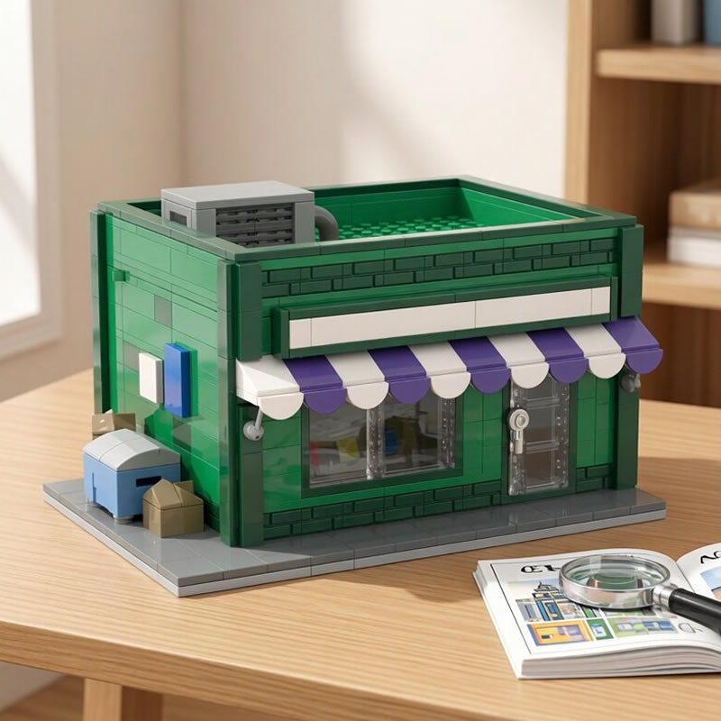 Kids Education Card - Building Blocks MOC Modular Mini Street