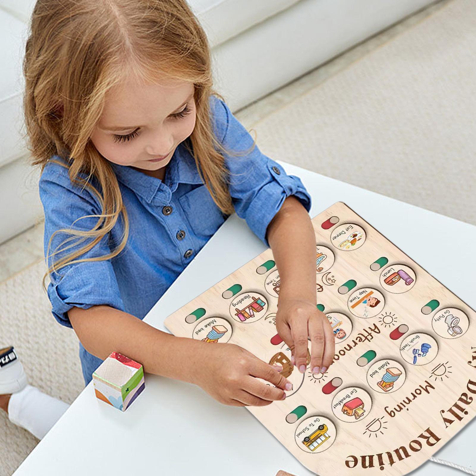 Kids Education Planner - Routine Chart for Kids Morning Bedtime