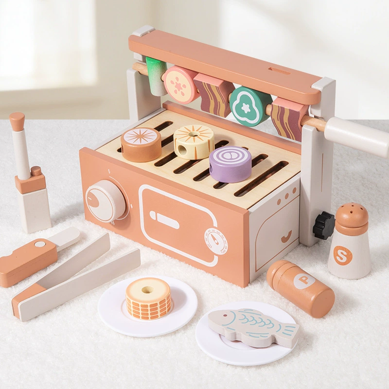 Wooden Pretend Play BBQ Grill  - Kids Without Education ulasan dan harga