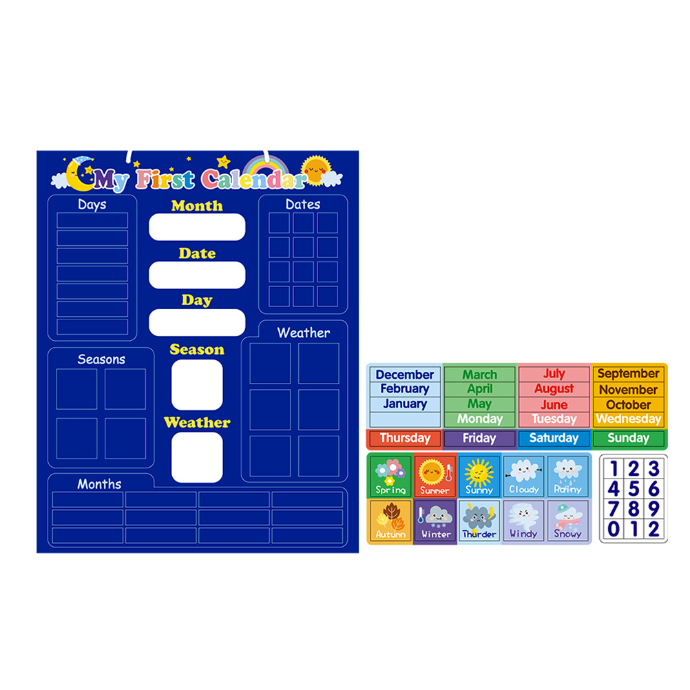 Weather Calendar Board Kids Ed - Kids Education Planner ulasan dan harga