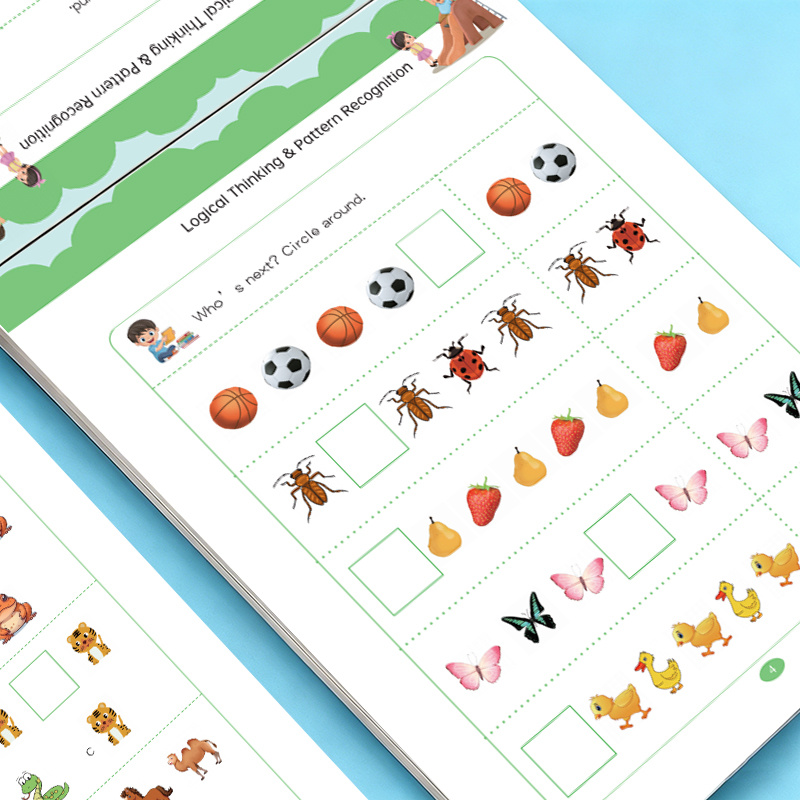 32 Pages Pattern Finding Workb - Learning Workbook Preschool ulasan dan harga