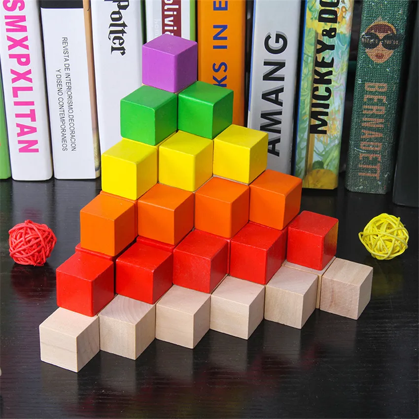 30Pcs/Set 2*2*2cm Colorful Woo - Kids Educational Game 2 ulasan dan harga