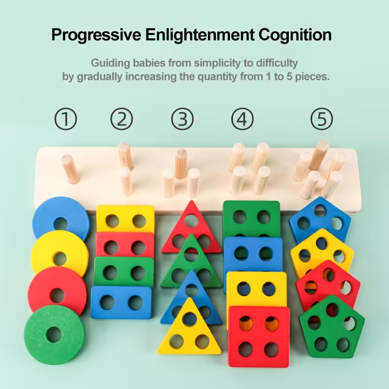 Montessori Wooden Games Baby T - Kids Educational Game 2 ulasan dan harga