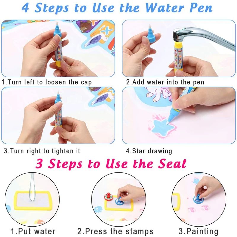 Coolplay Magic Water Drawing M - Kids Education Rug ulasan dan harga
