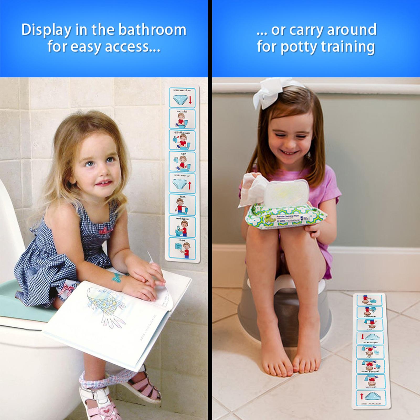 Potty Training Visual Schedule - Kids Education Charts ulasan dan harga