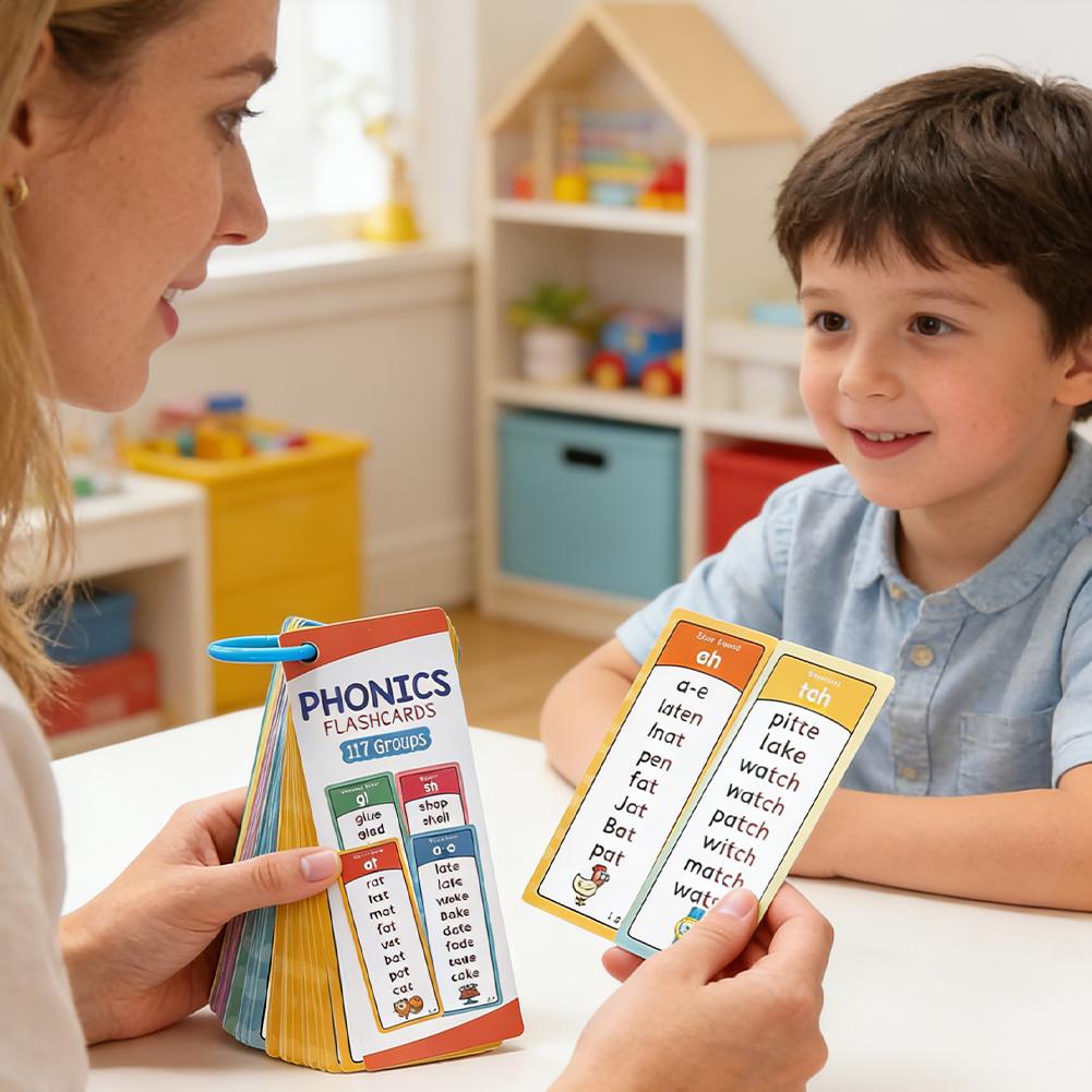 117 Groups Phonics Flashcards  - Kids Education Card ulasan dan harga