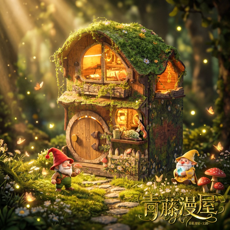 Green Vine Covered Cottage 3D  - Kids Without Education ulasan dan harga