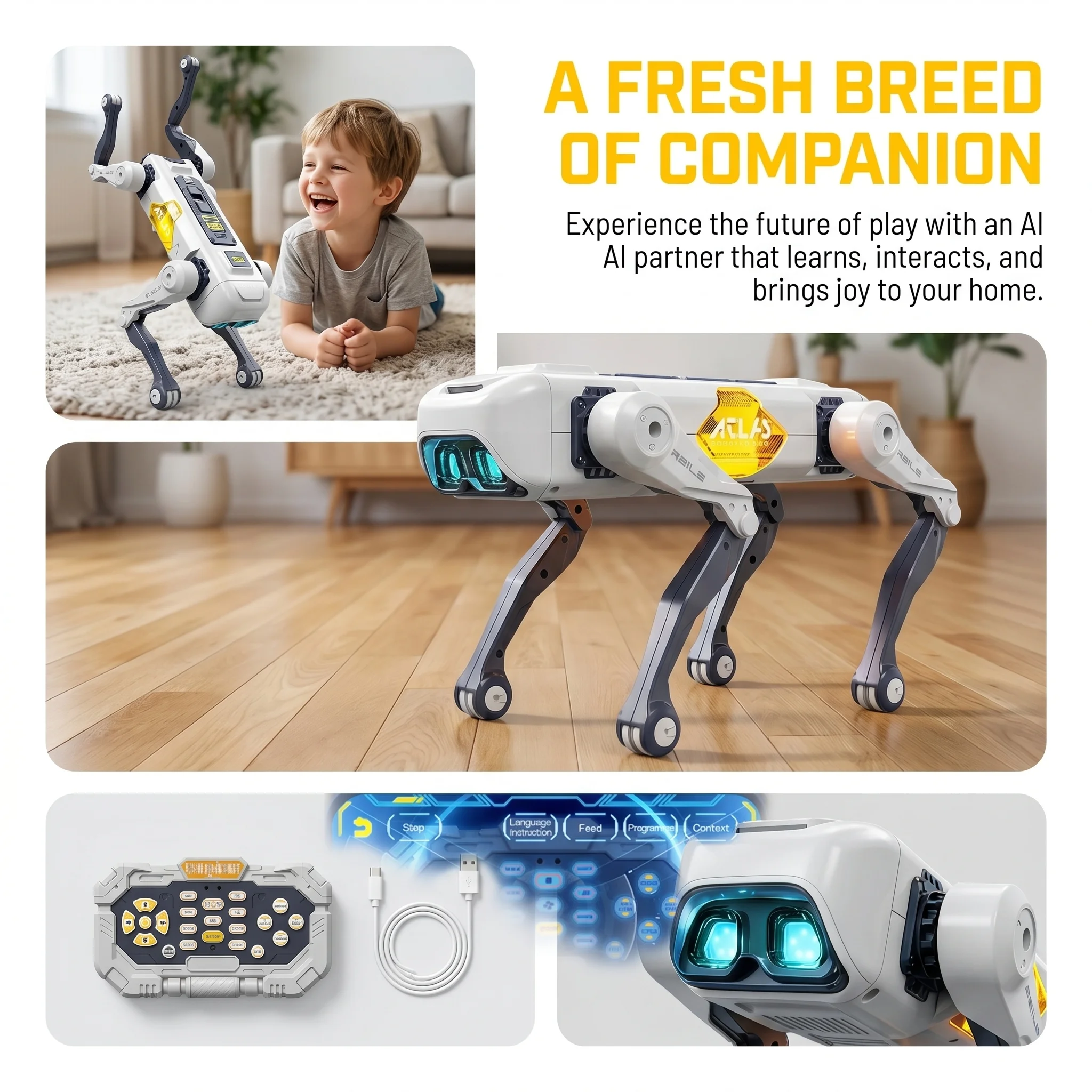 AI Smart Robot Dog, Voice & AP - Kids Educational Device ulasan dan harga