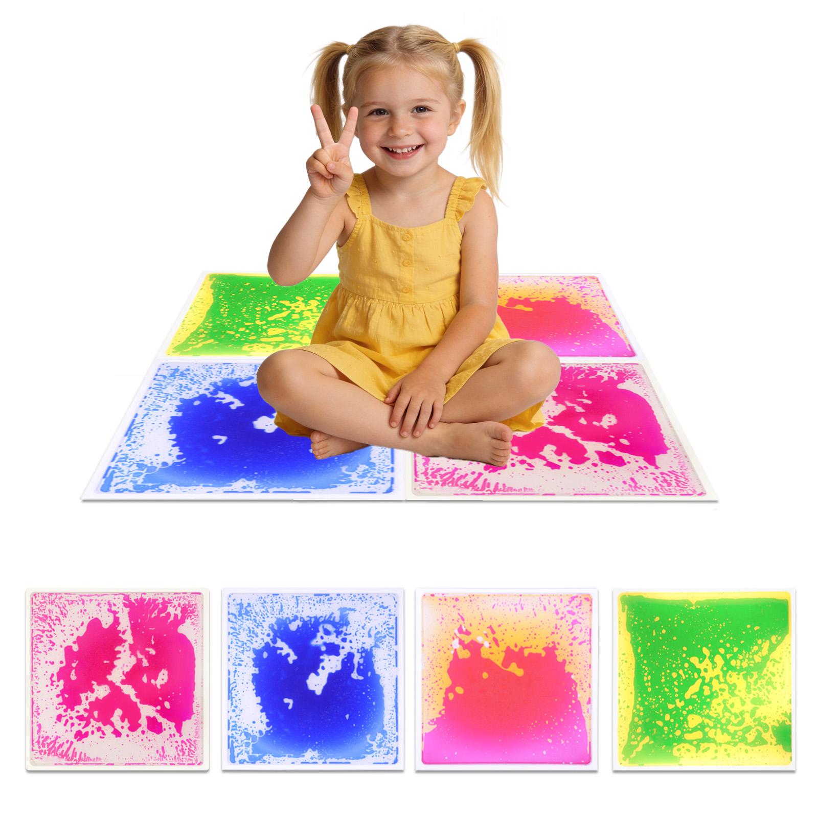 Visual Sensory Mat Liquid Safe - Kids Education Rug ulasan dan harga